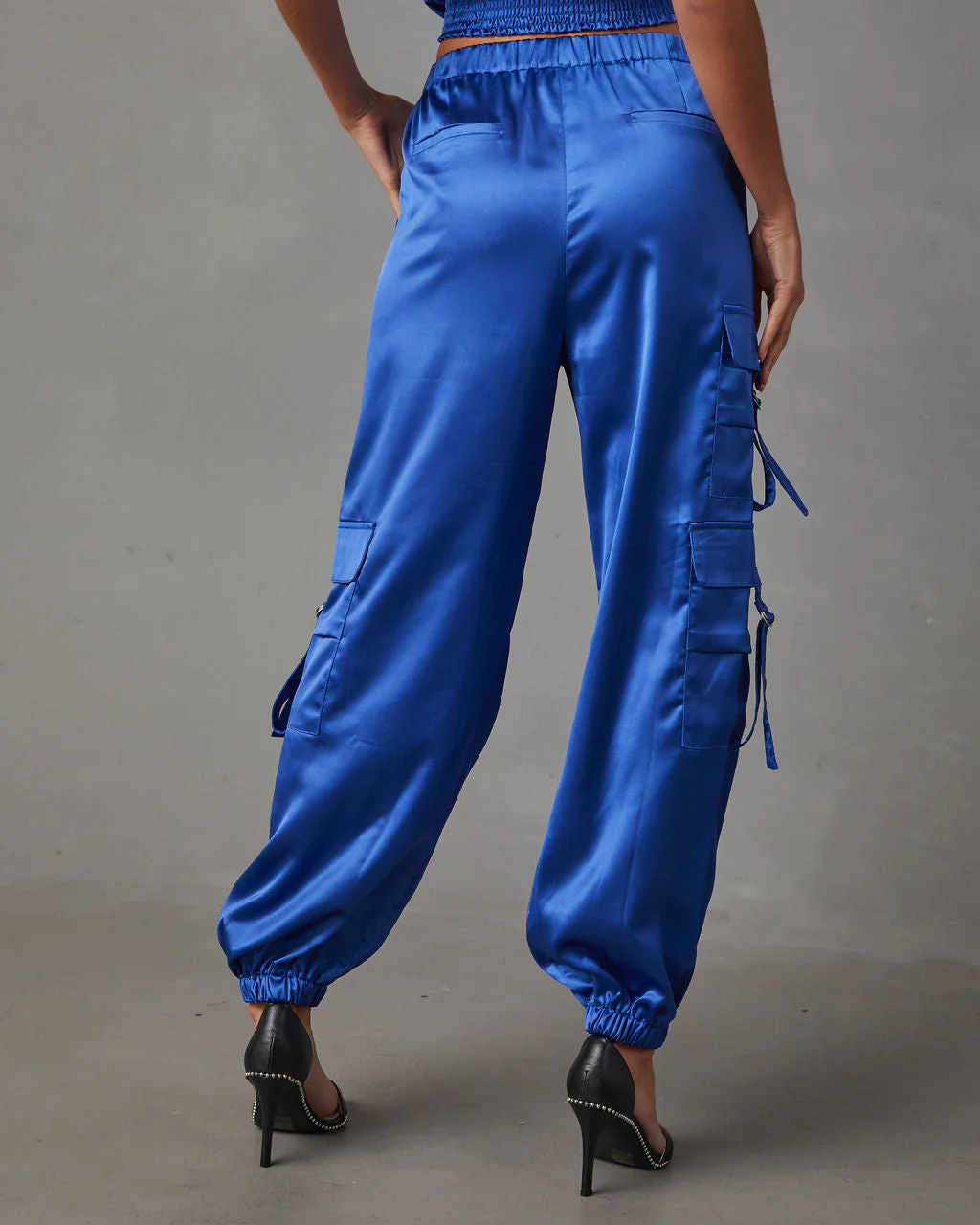 Satin Cargo Jogger
