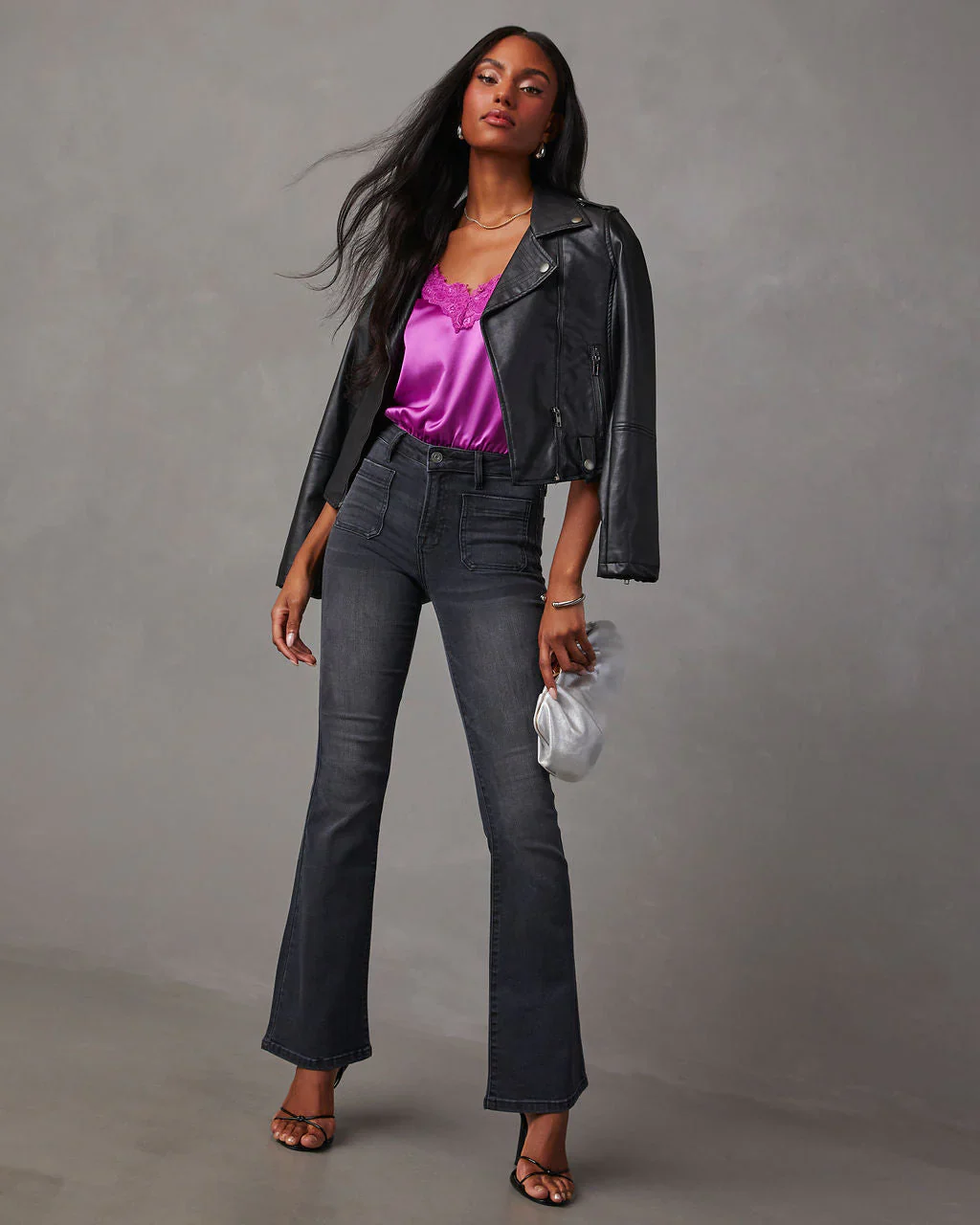 Caldwell Satin Lace V-Neck Bodysuit