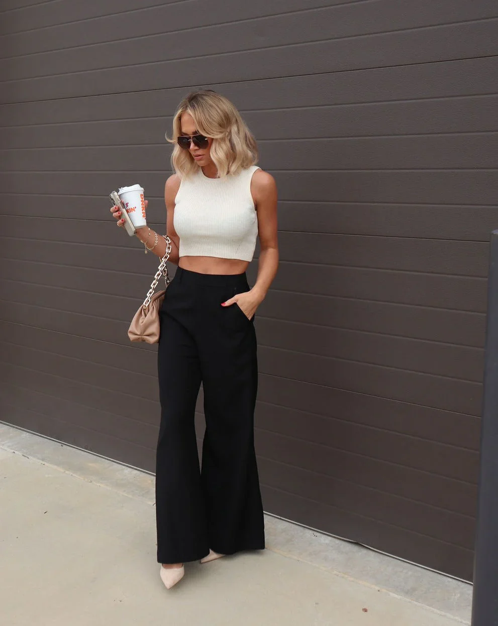 Candice Ribbed Knit Crop Top