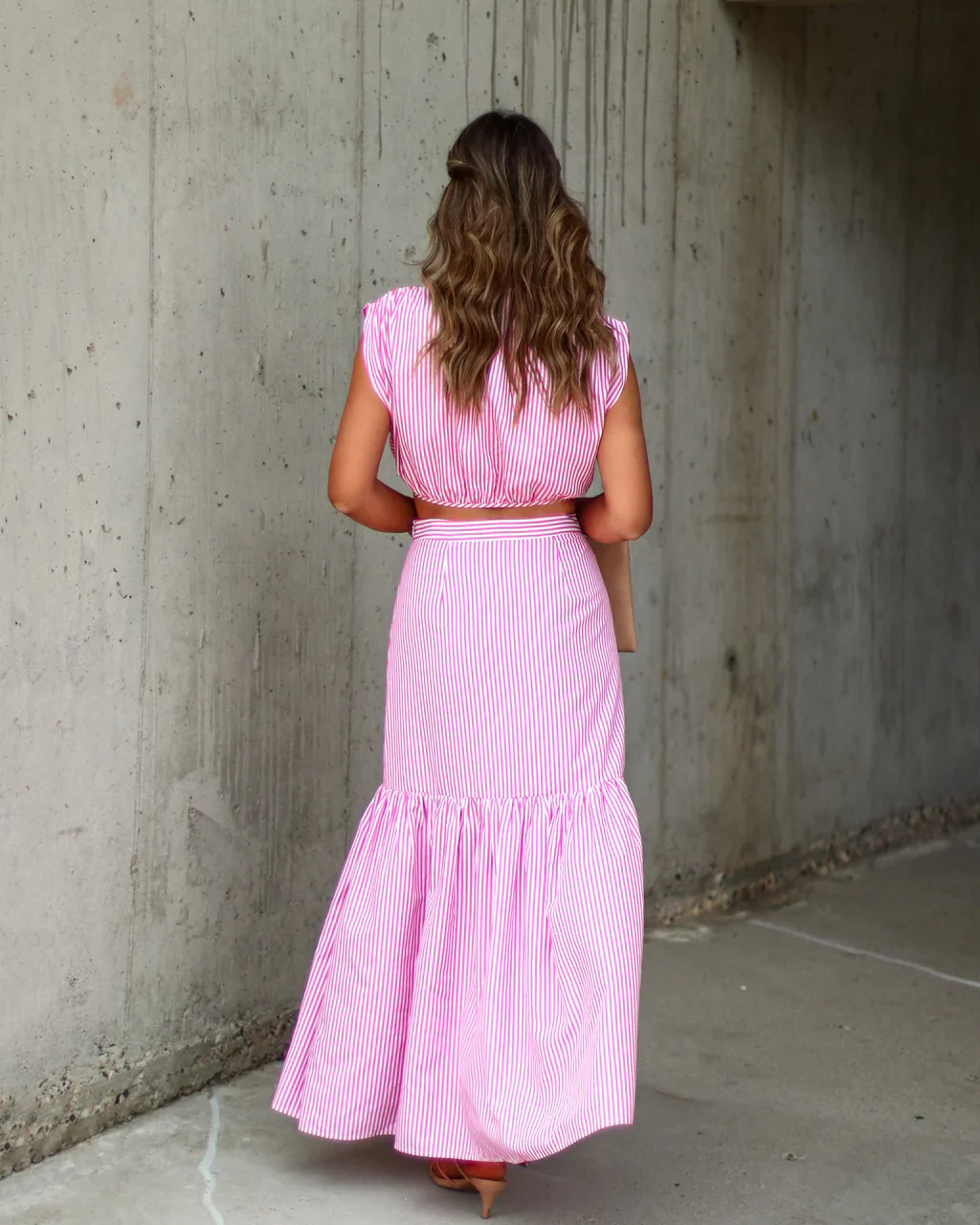 Reagan Striped Maxi Skirt