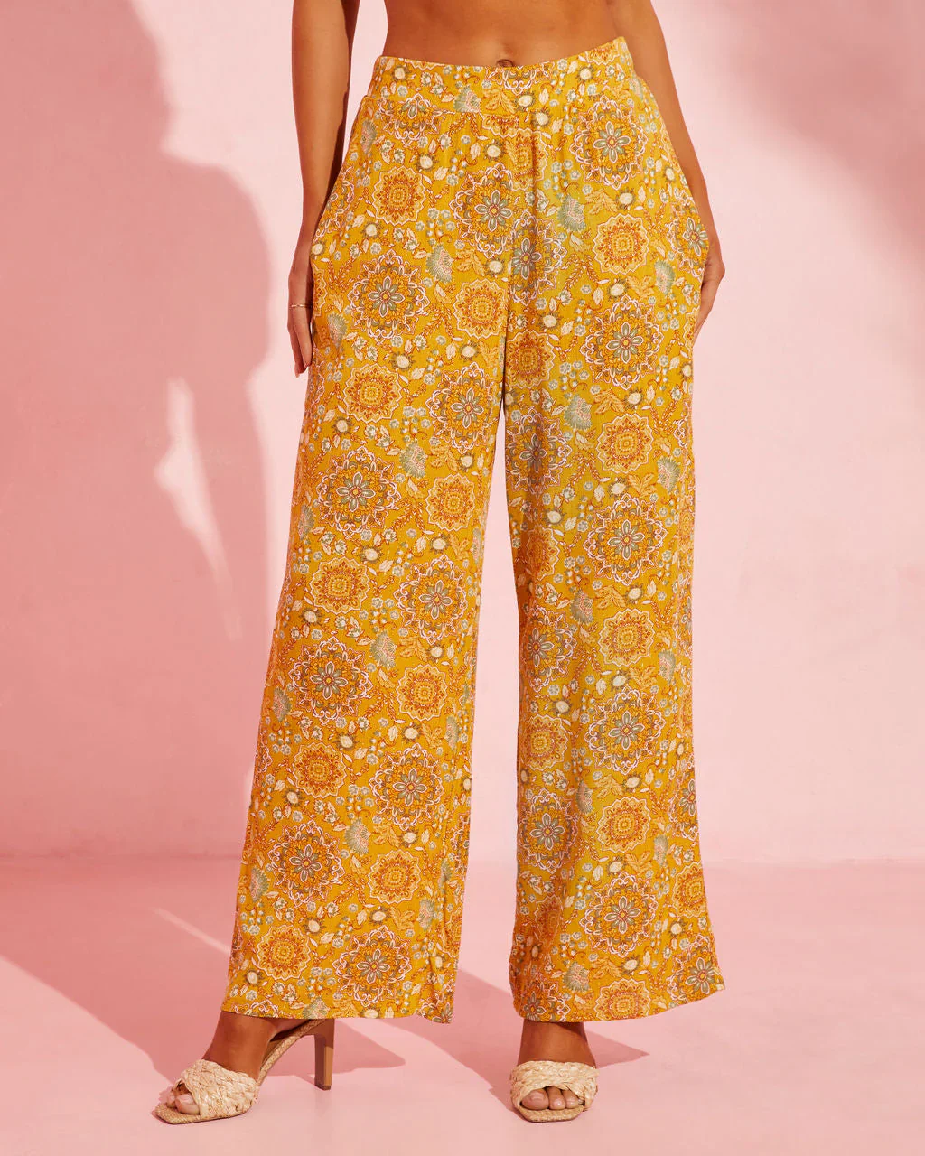 Ruisa Printed Wide Leg Pants