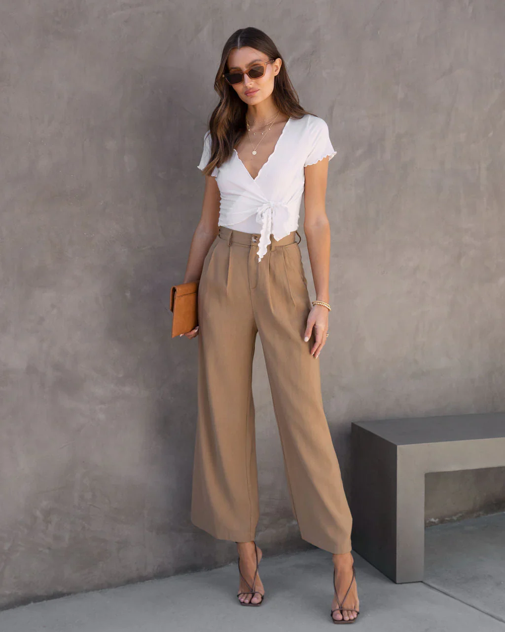 Andrea Ribbed Lettuce Hem Bodysuit