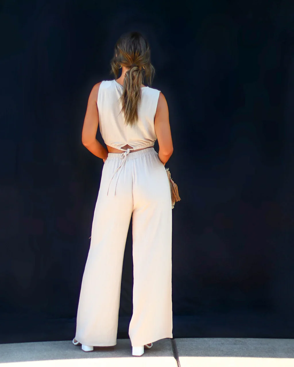 Adella Pocketed Wide Leg Pants