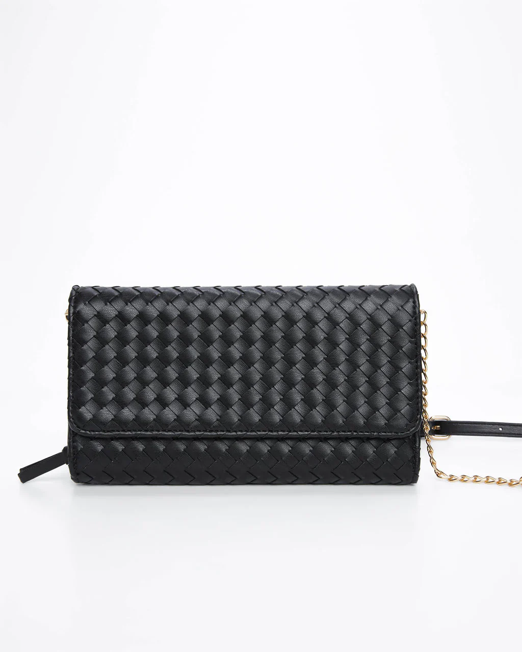 Wallis Woven Faux Leather Crossbody Bag