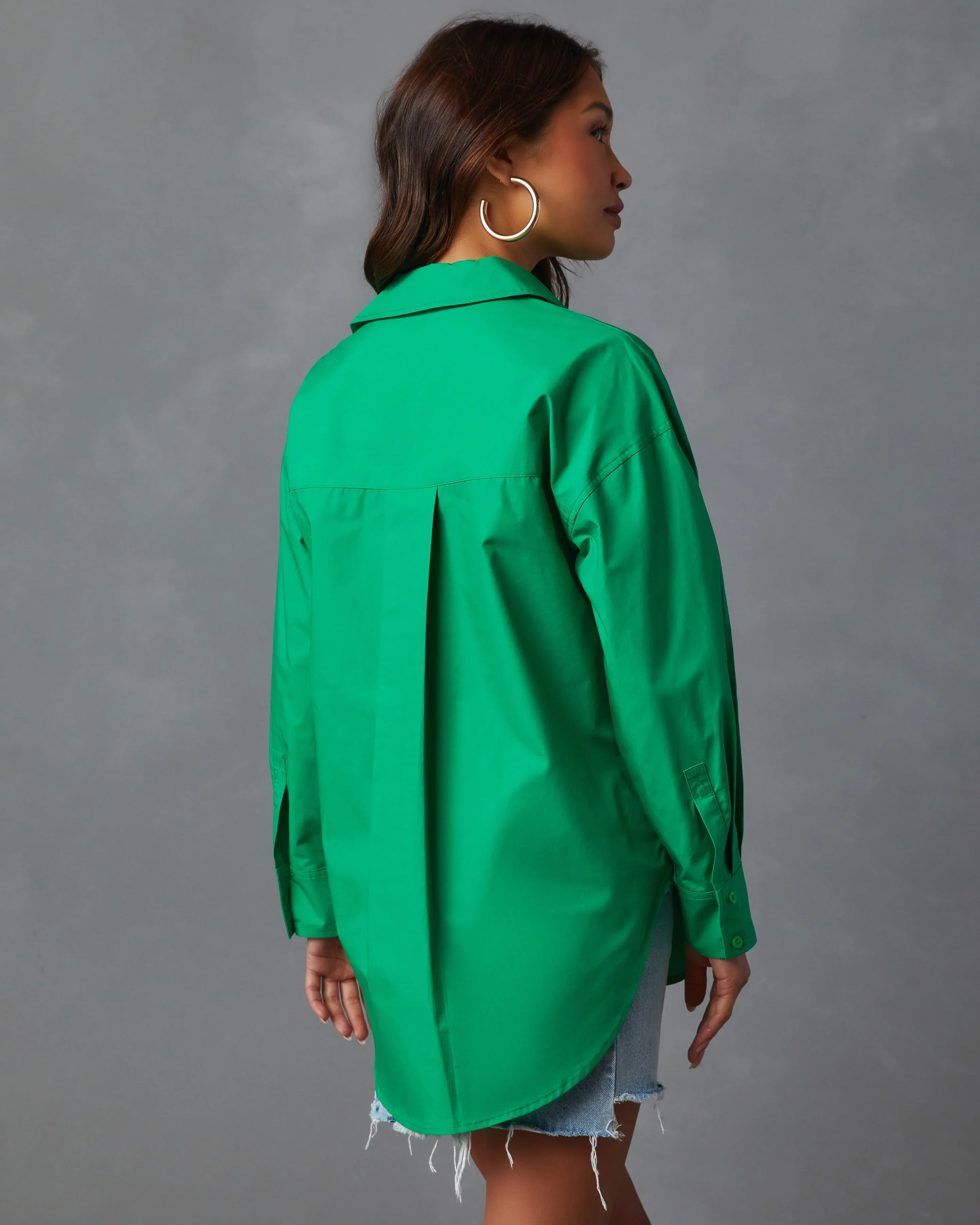 Infinity Cotton Button Down Top