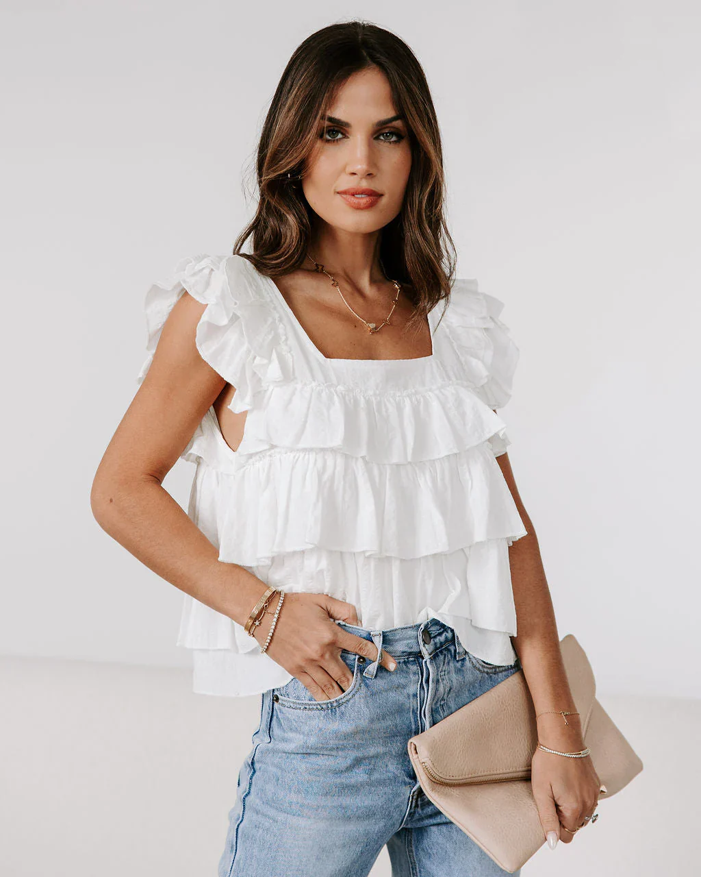 Piedmont Cotton Tiered Top