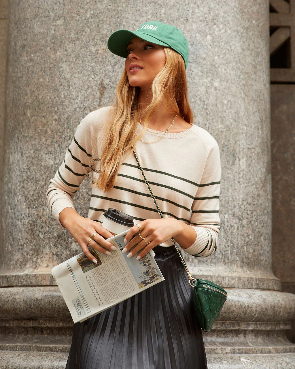 Duffy Striped Knit Lightweight Sweater