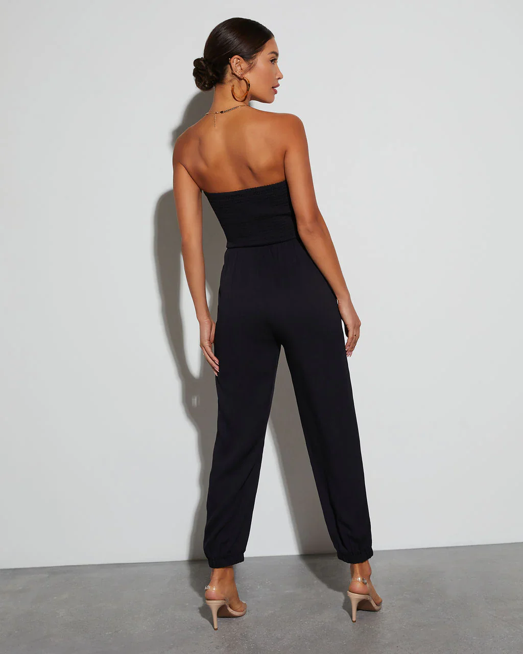 Francine Pocketed Strapless Cutout Jumpsuit