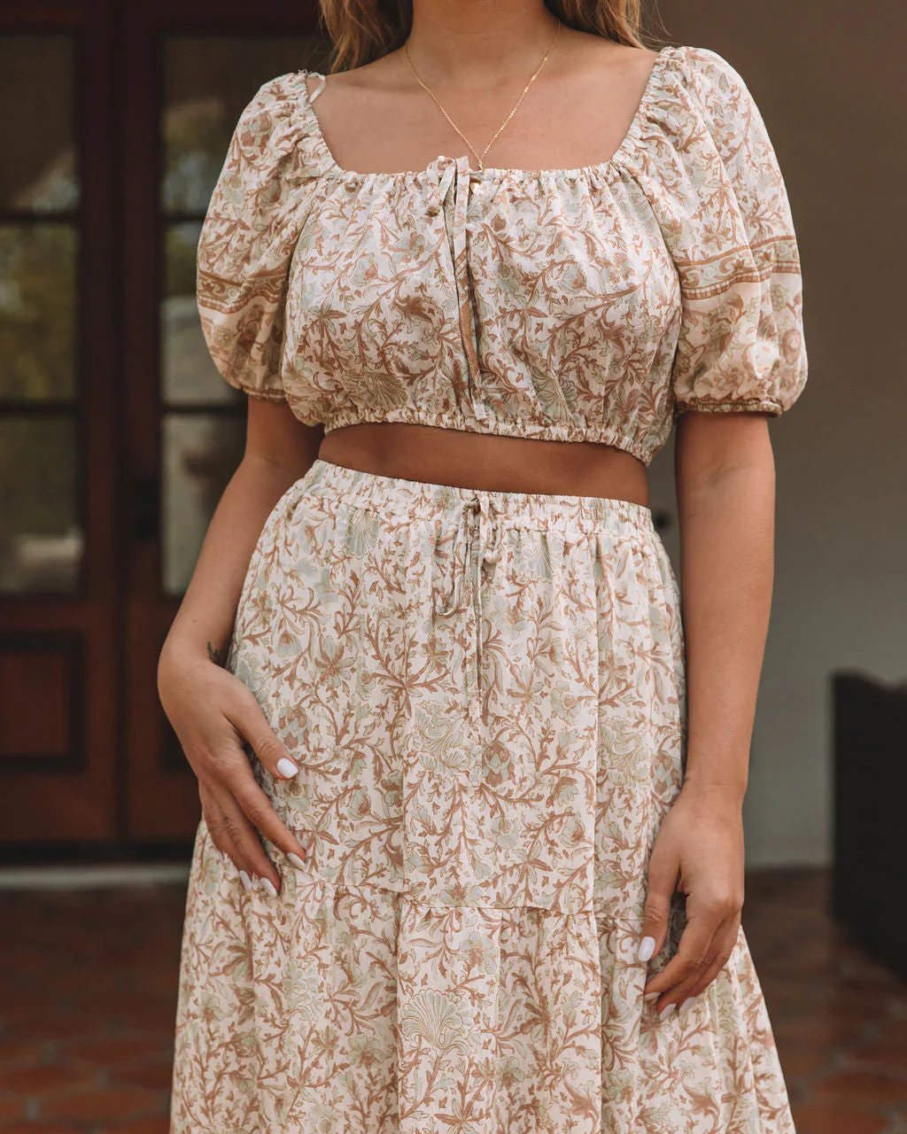 Adela Floral Midi Skirt