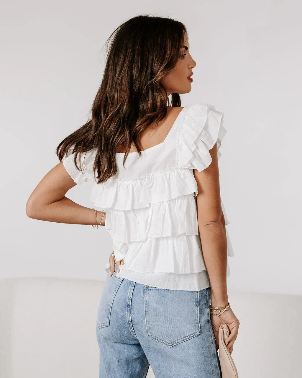 Piedmont Cotton Tiered Top