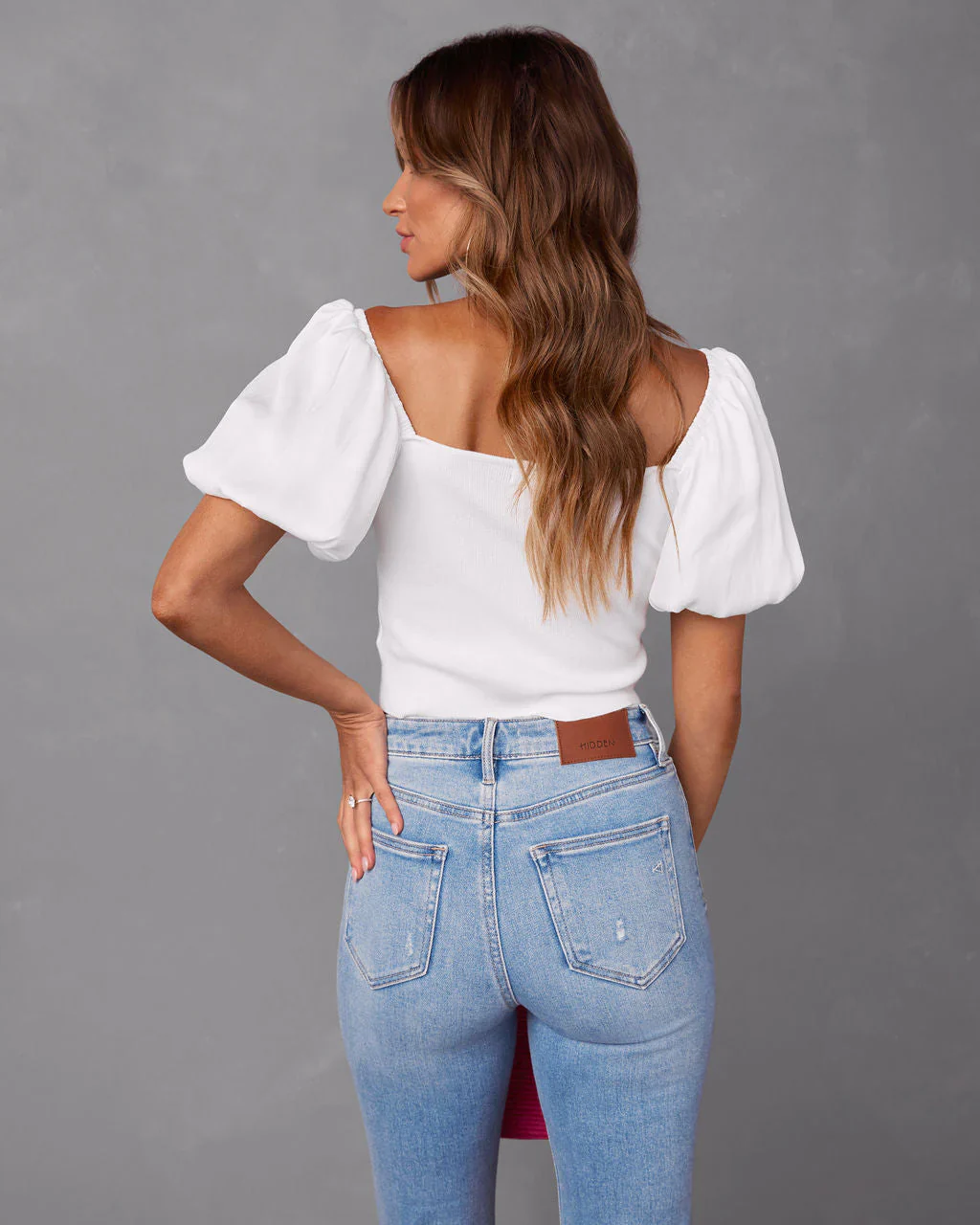 Candice Puff Sleeve Crop Top