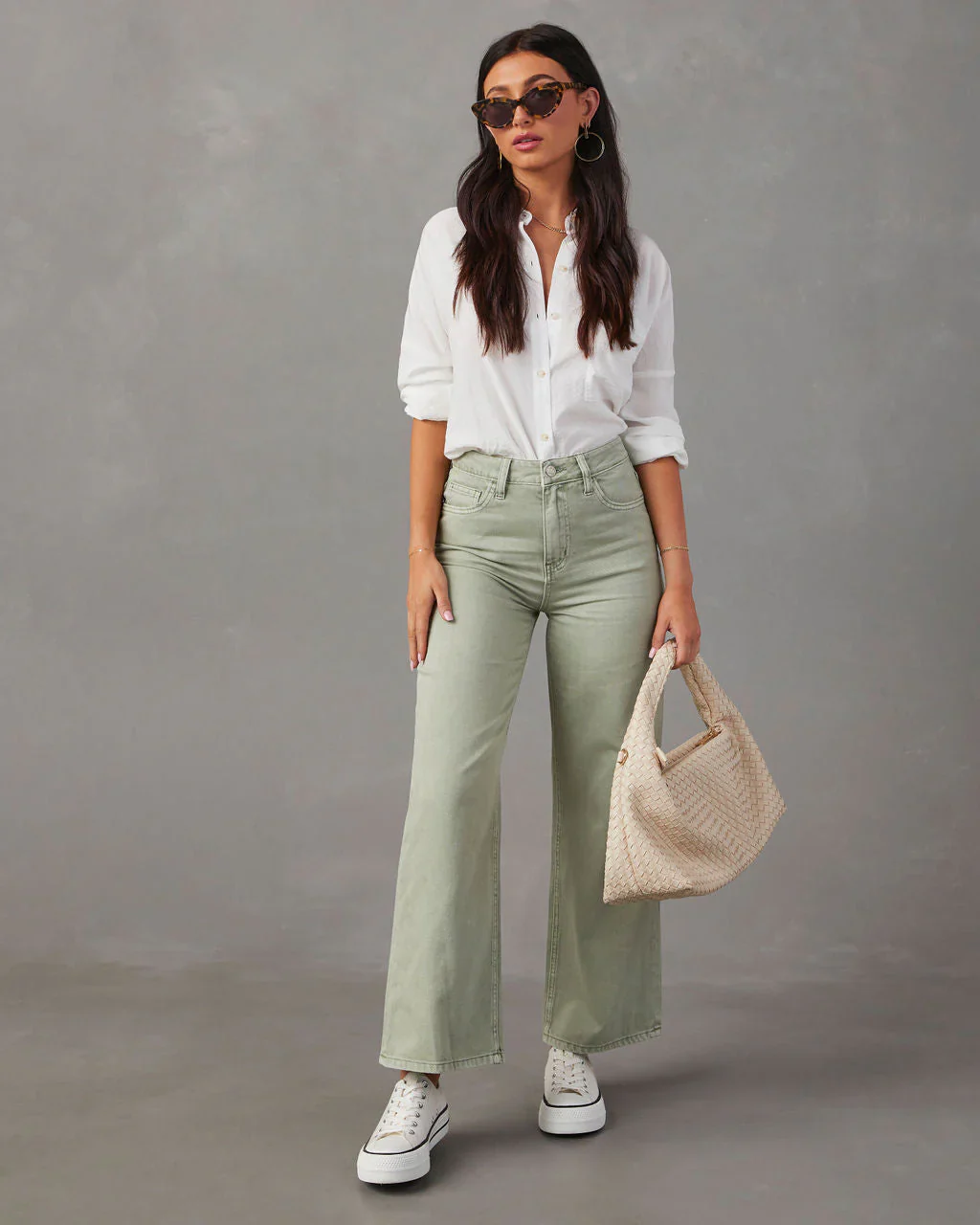 Kelso High Rise Wide Leg Cropped Jeans