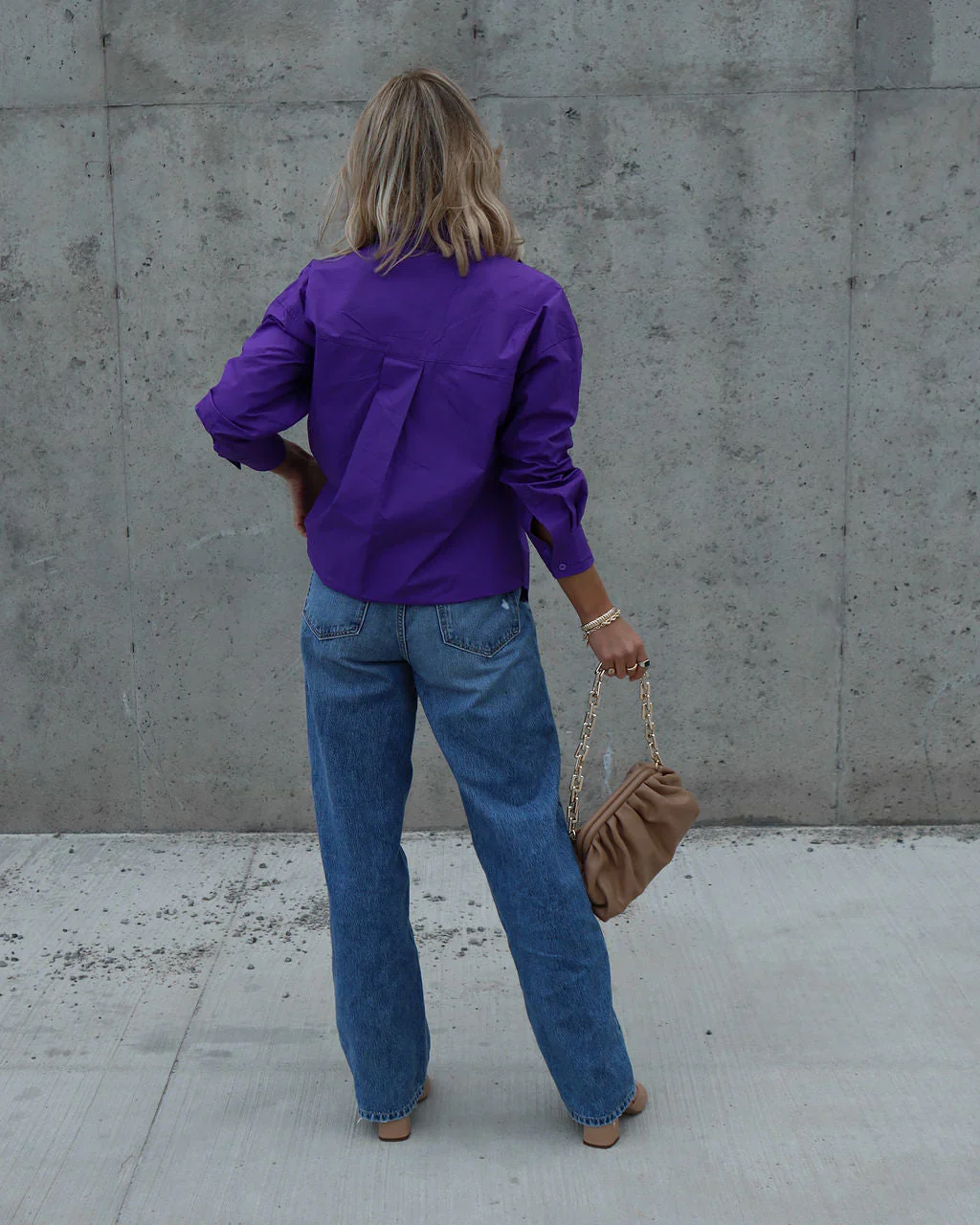 Infinity Cotton Button Down Top