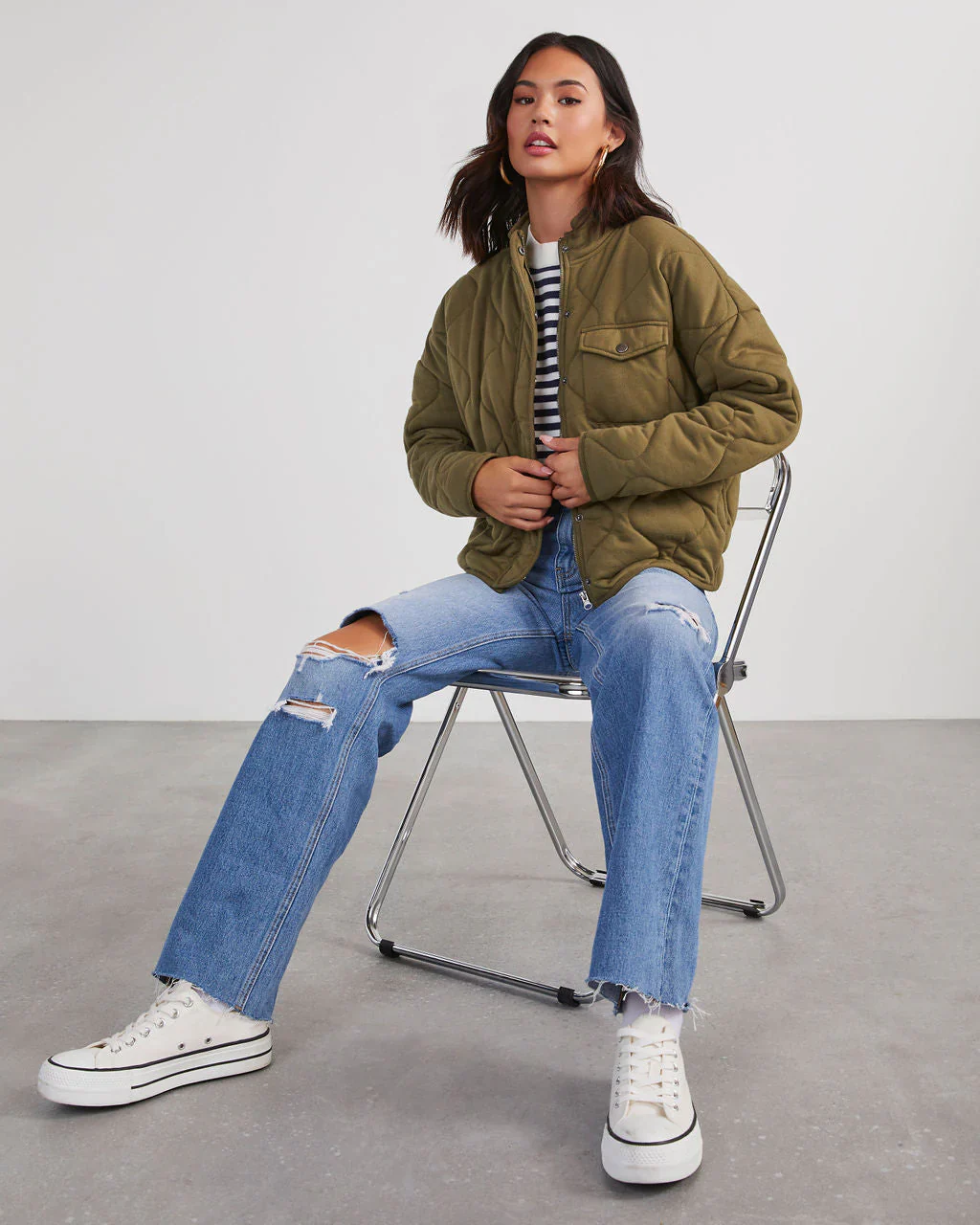 Aaronson Quilted Knit Jacket