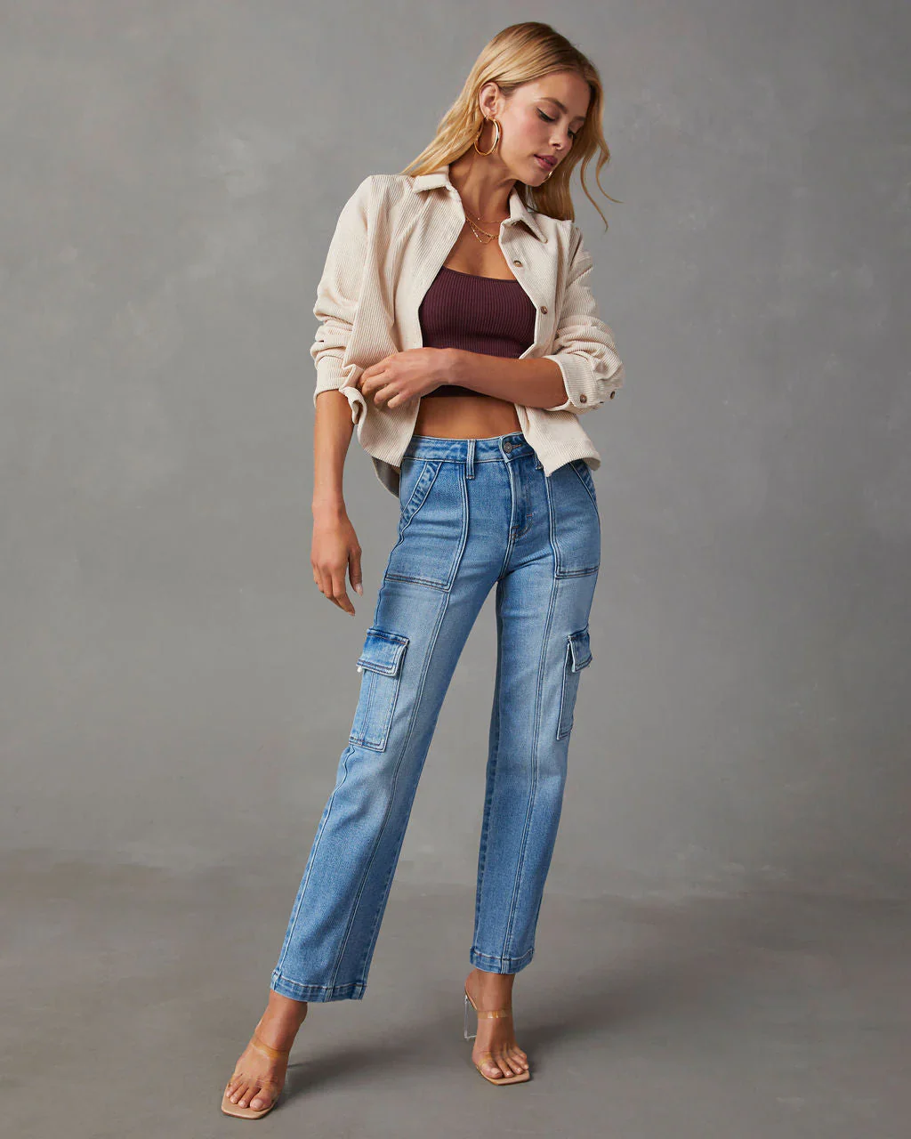 Bexley High Rise Straight Cargo Jeans