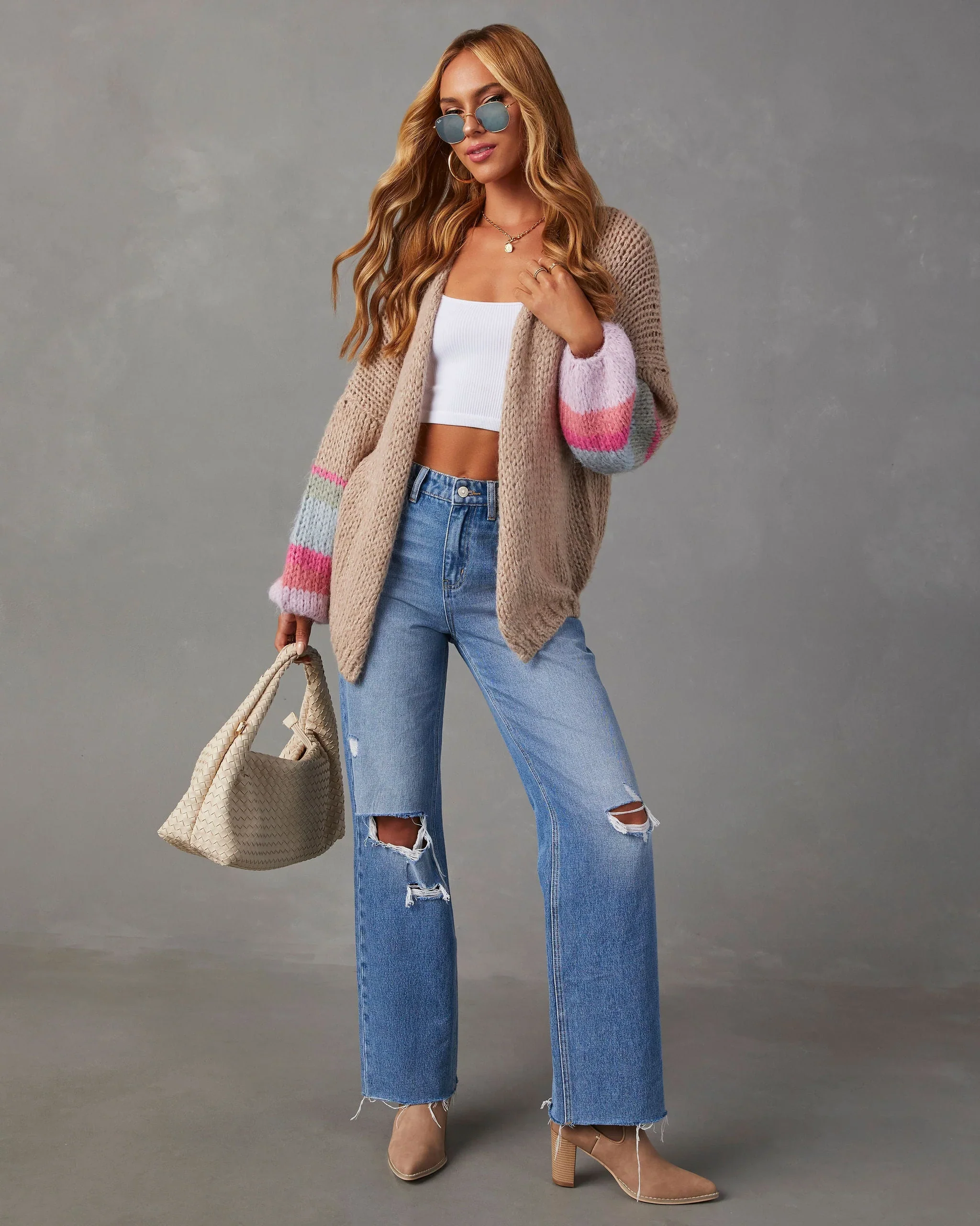 Isley Oversized Striped Caridigan