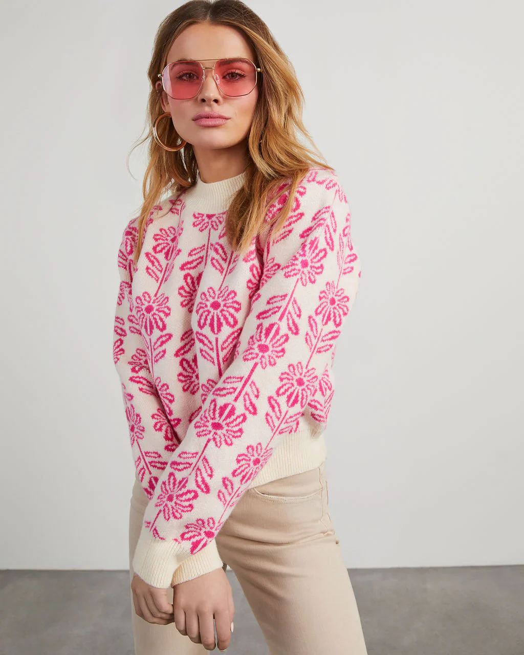 Field Of Daisies Knit Sweater