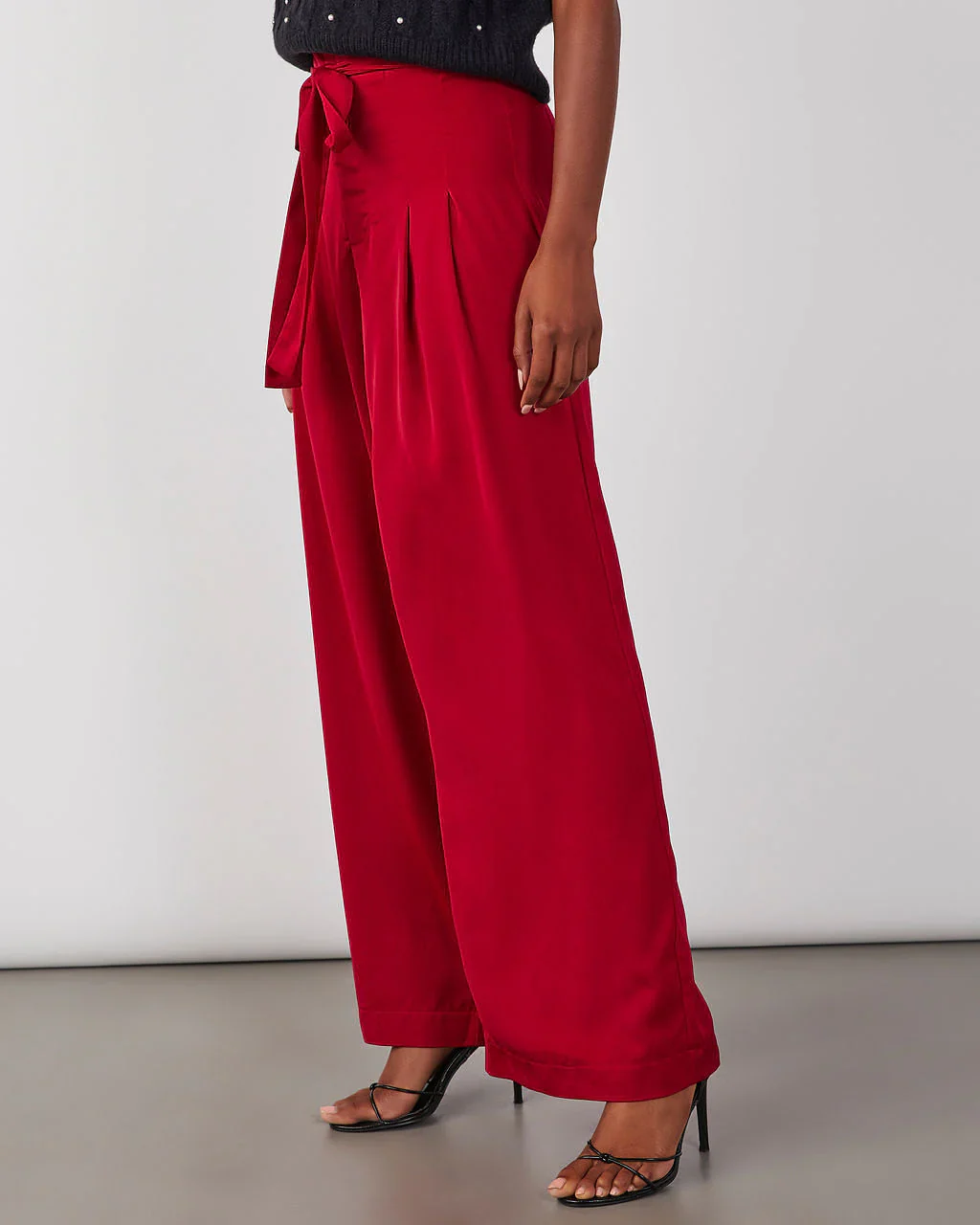 Cassandra High Waisted Front Tie Pants