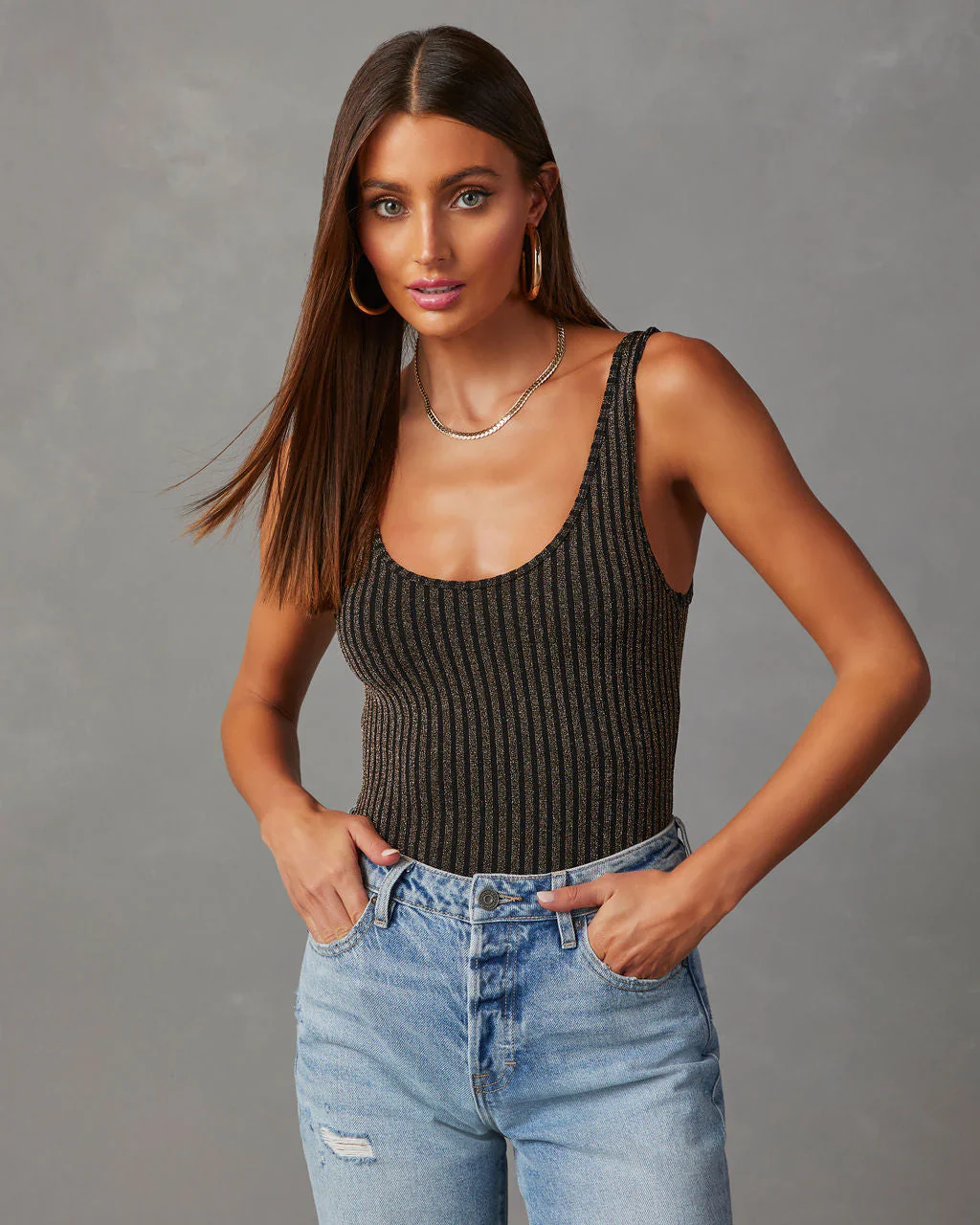 Always Shining Metallic Bodysuit