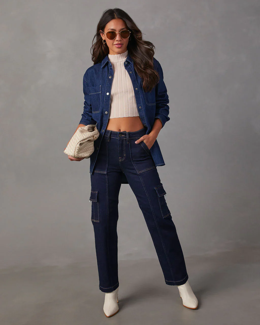 Bexley High Rise Straight Cargo Jeans