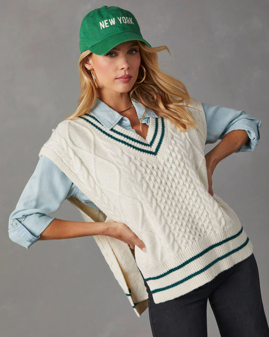Callahan Cable Knit Sweater Vest