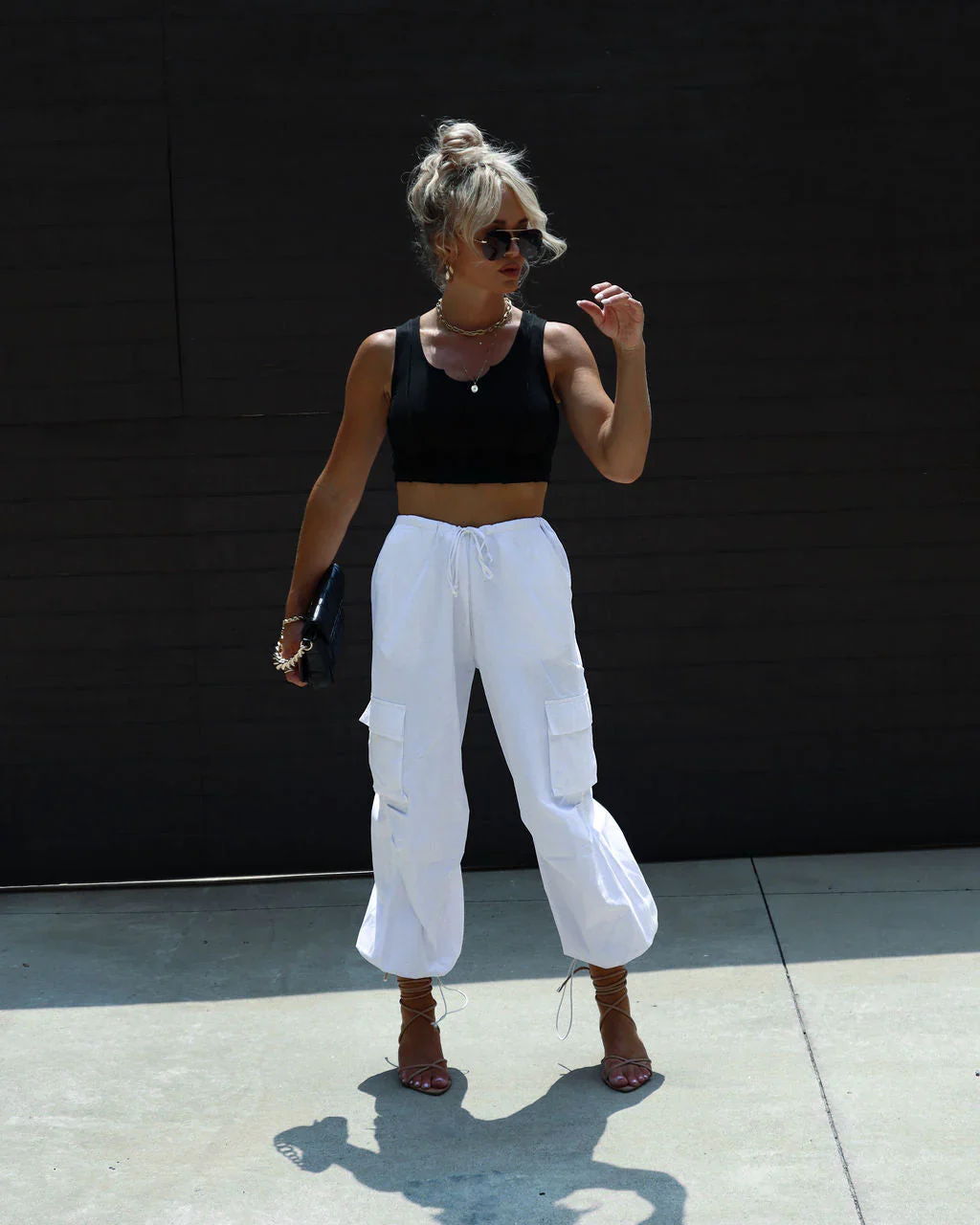 Charmaine Exposed Seam Crop Tank