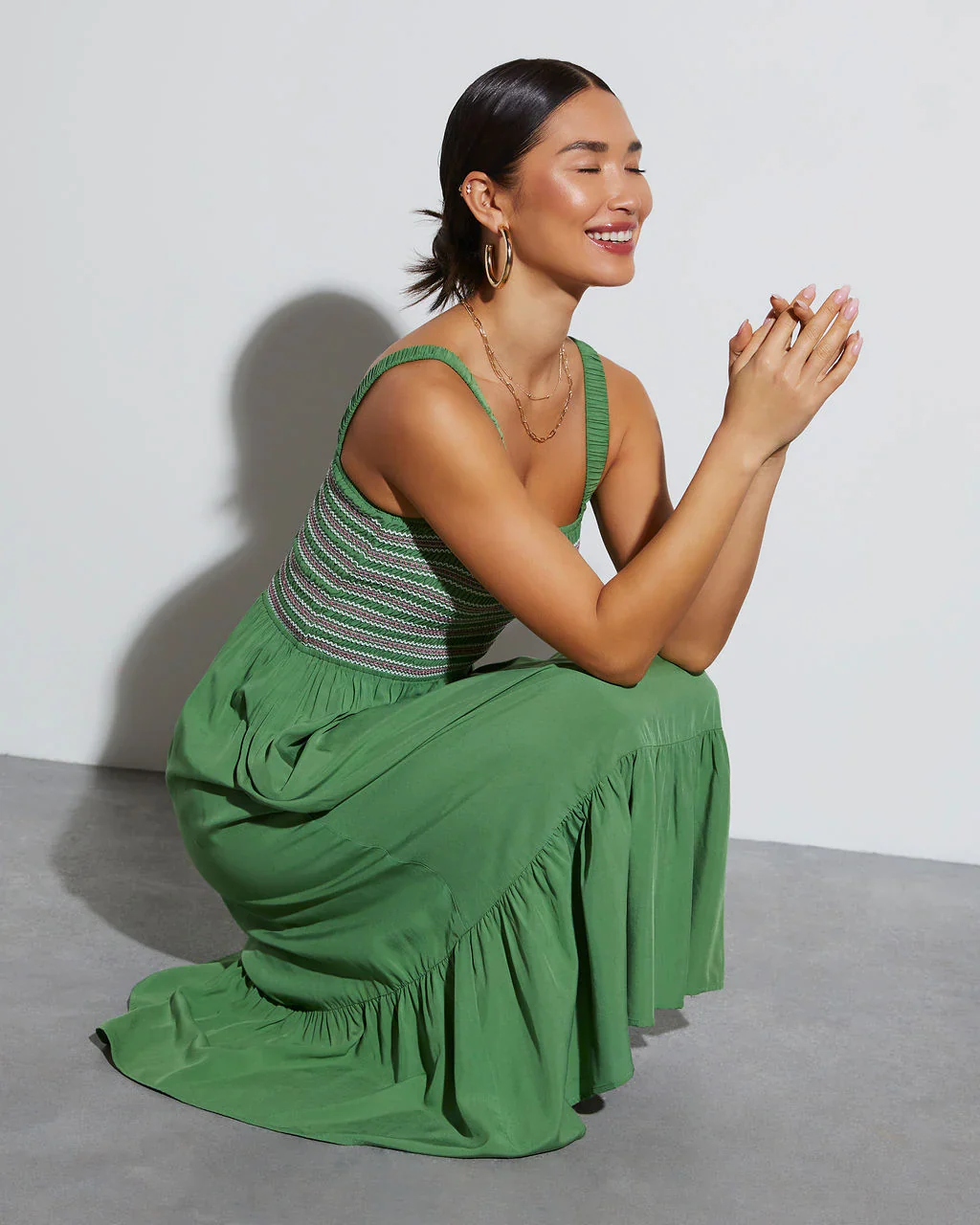 Simply Darling Square Neck Midi Dress