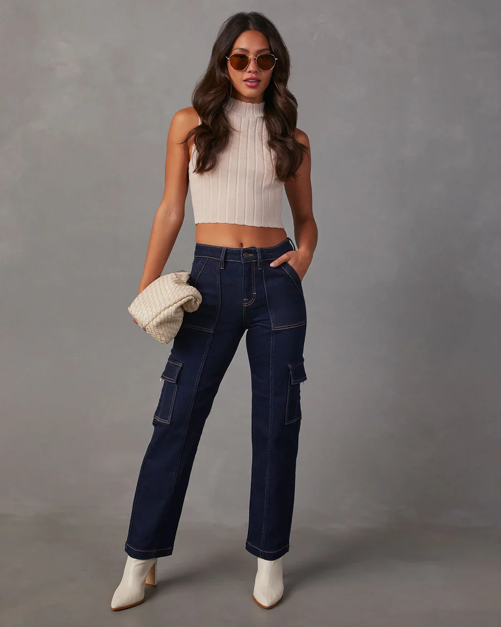 Bexley High Rise Straight Cargo Jeans