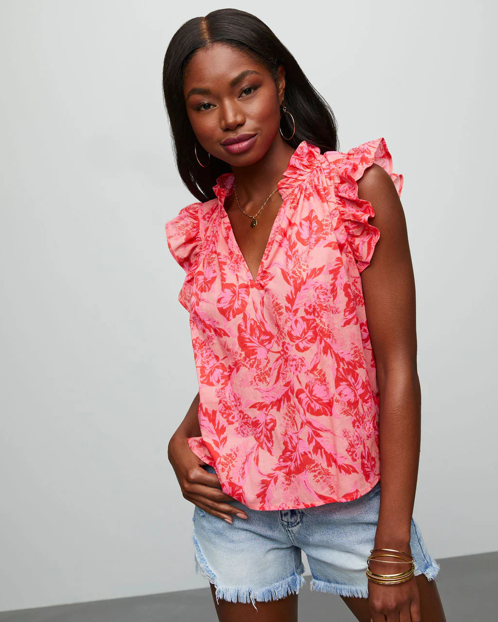 Tarot Ruffle Top
