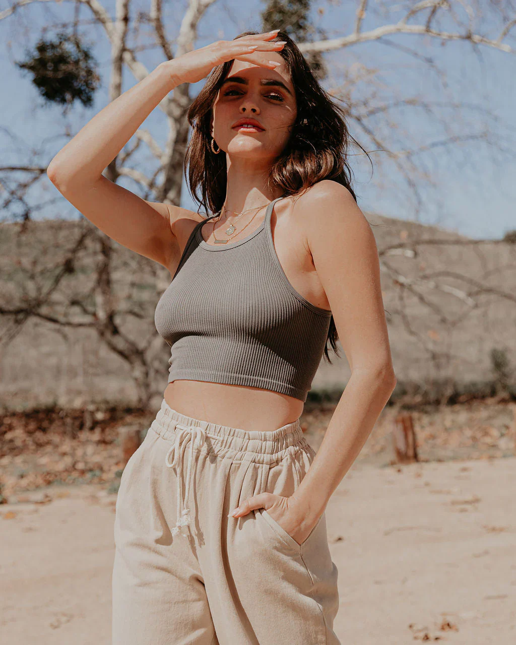 Cardinal Ribbed Racerback Brami