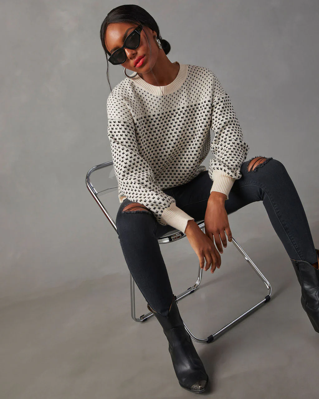 Hester Speckled Pullover Sweater