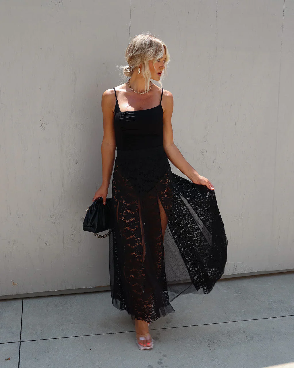 Shelley Lace Midi Skirt