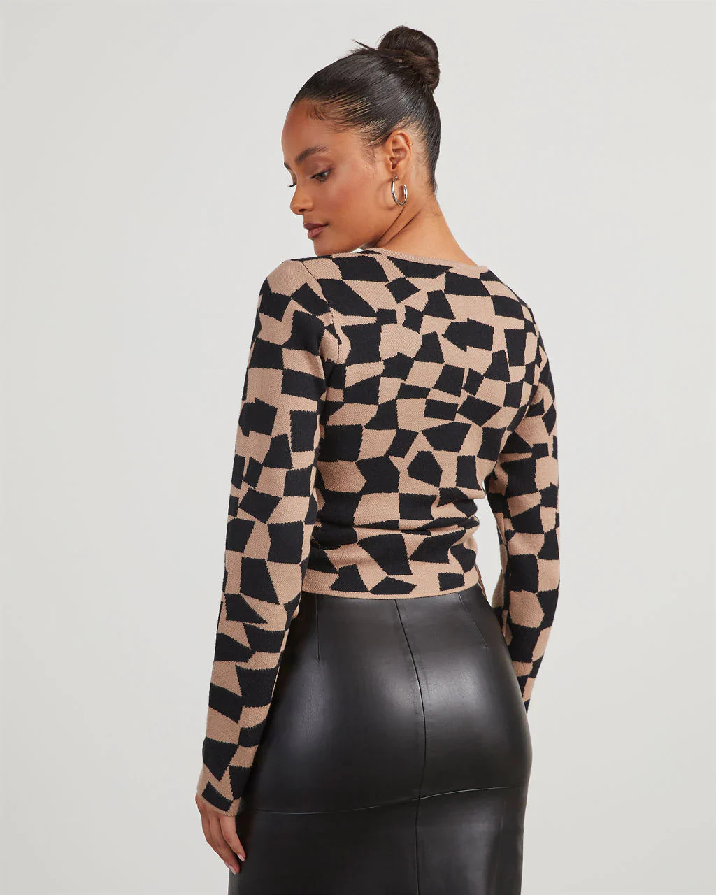 Art Basel Knit Ruched Sweater