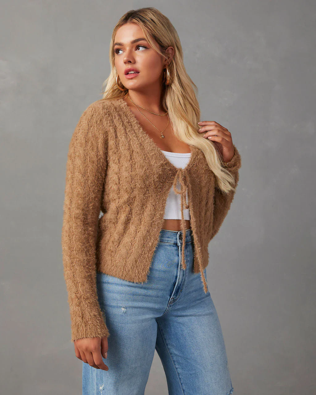 Levitt Tie Front Cardigan