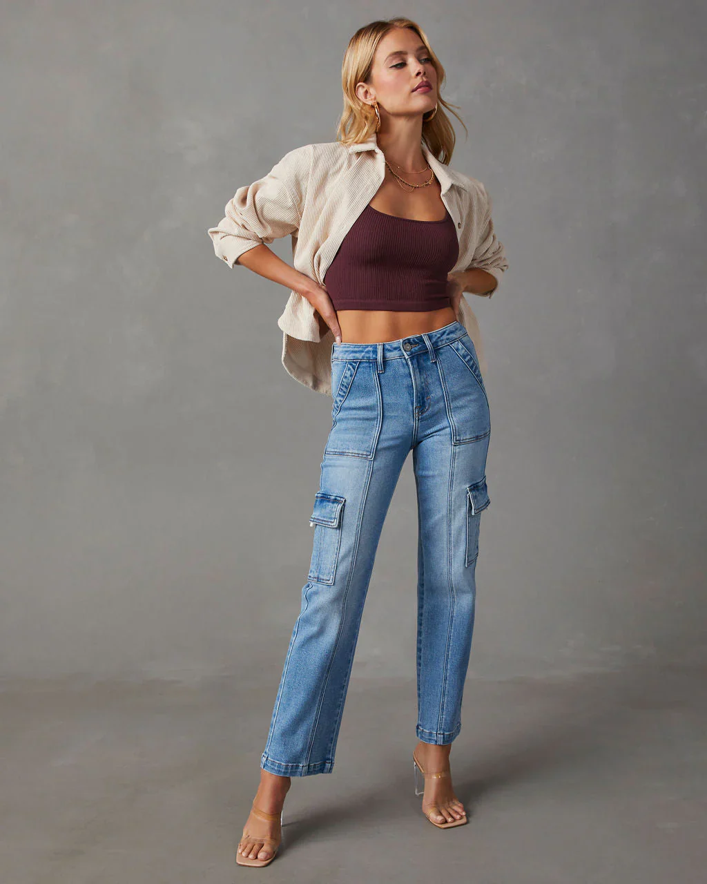 Bexley High Rise Straight Cargo Jeans