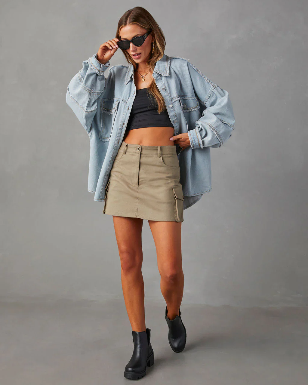 Katharine Cargo Mini Skirt