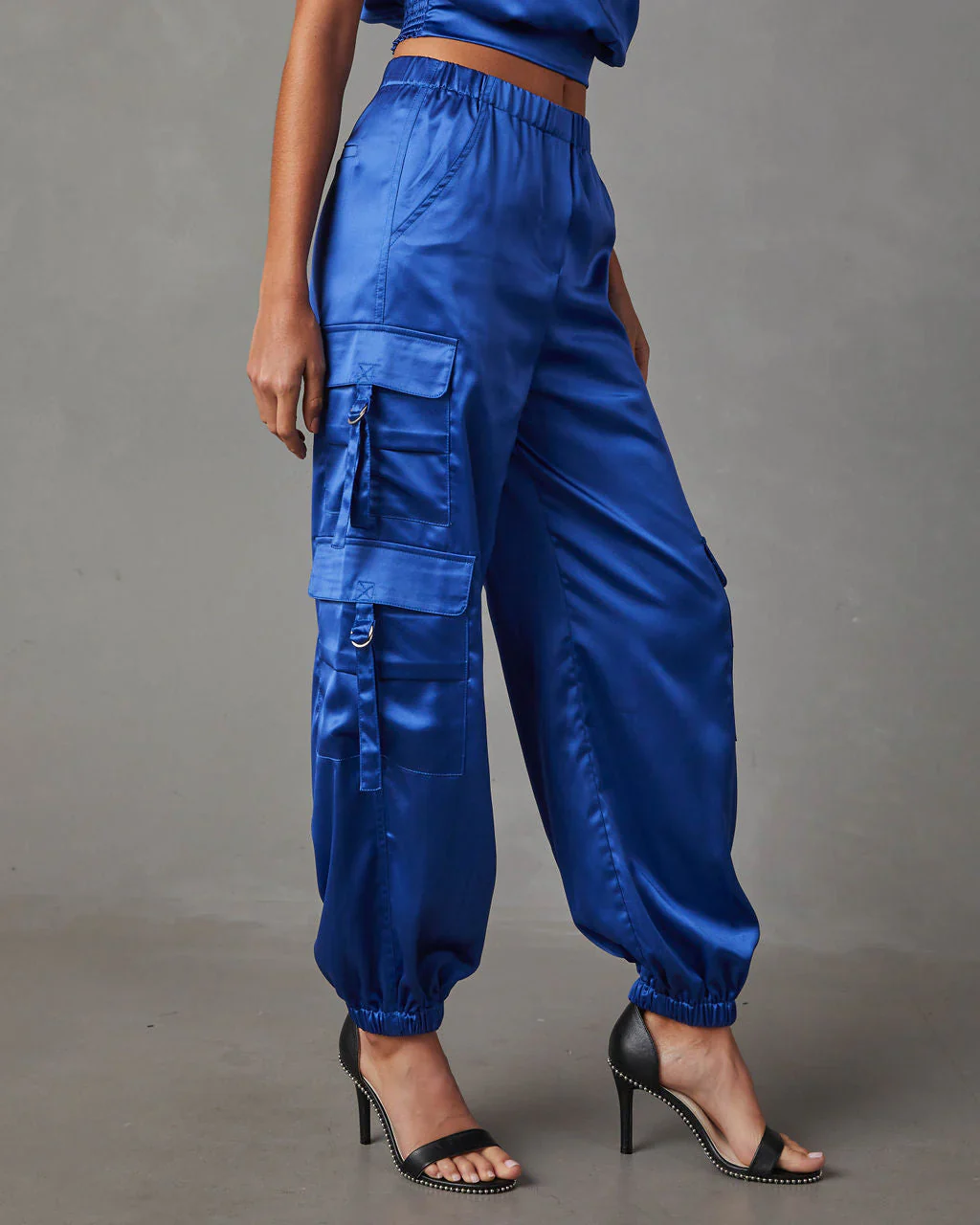 Satin Cargo Jogger