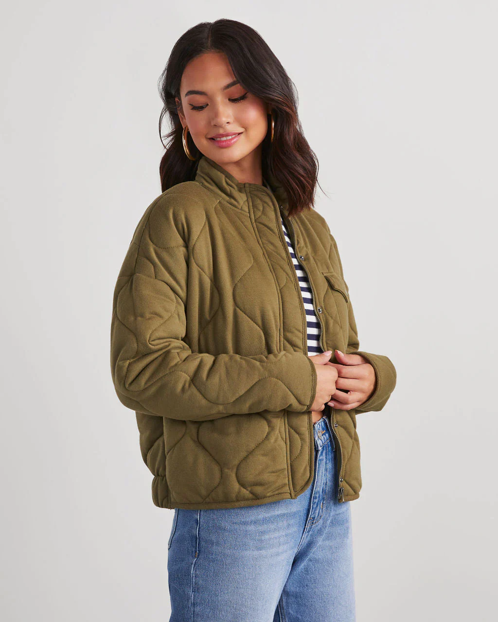 Aaronson Quilted Knit Jacket