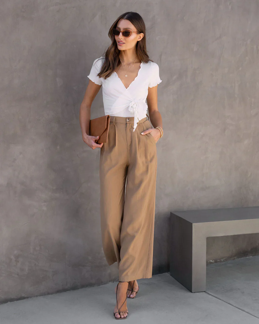 Andrea Ribbed Lettuce Hem Bodysuit