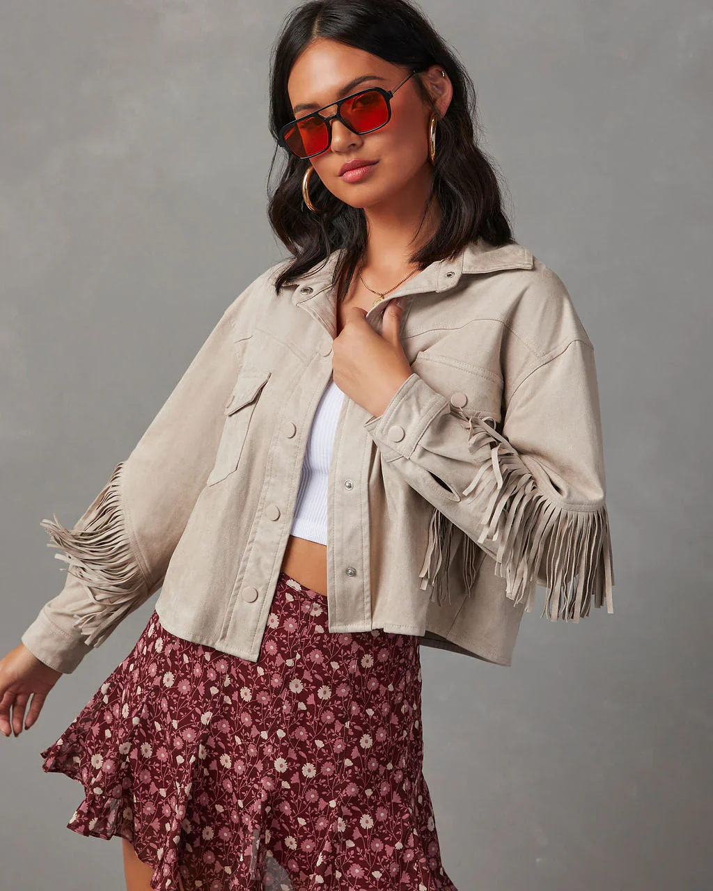 Dresden Suede Fringe Jacket