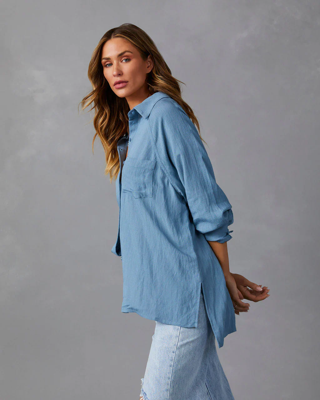 Quiana Button Down Top