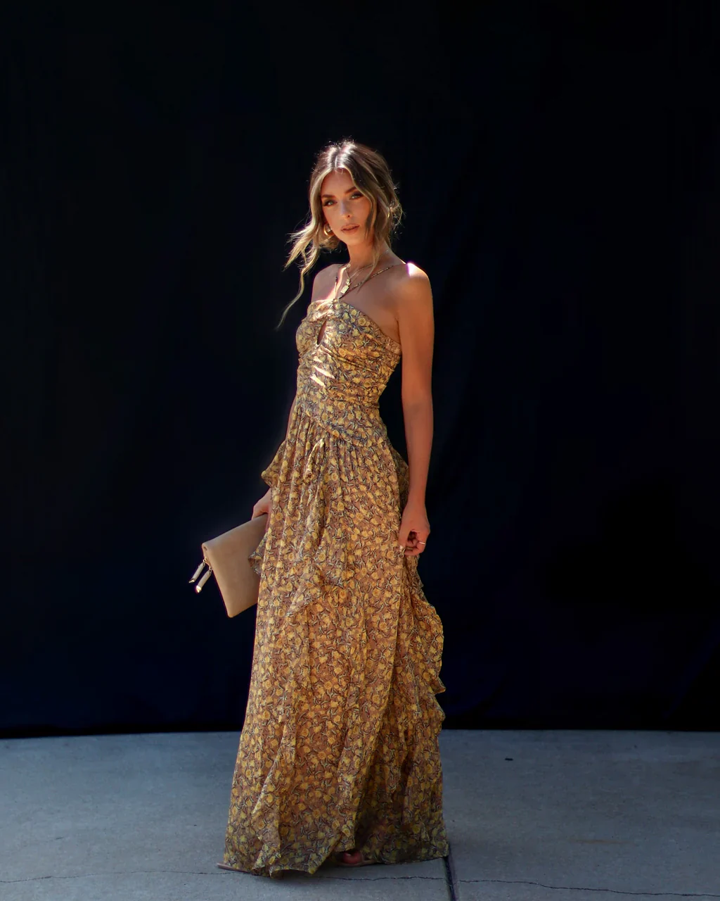 Maruanne Ruffle Maxi Dress