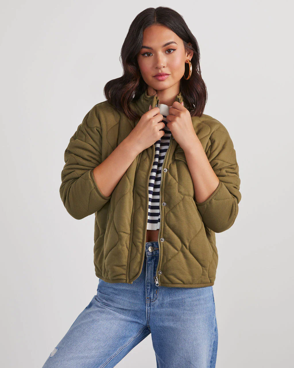 Aaronson Quilted Knit Jacket