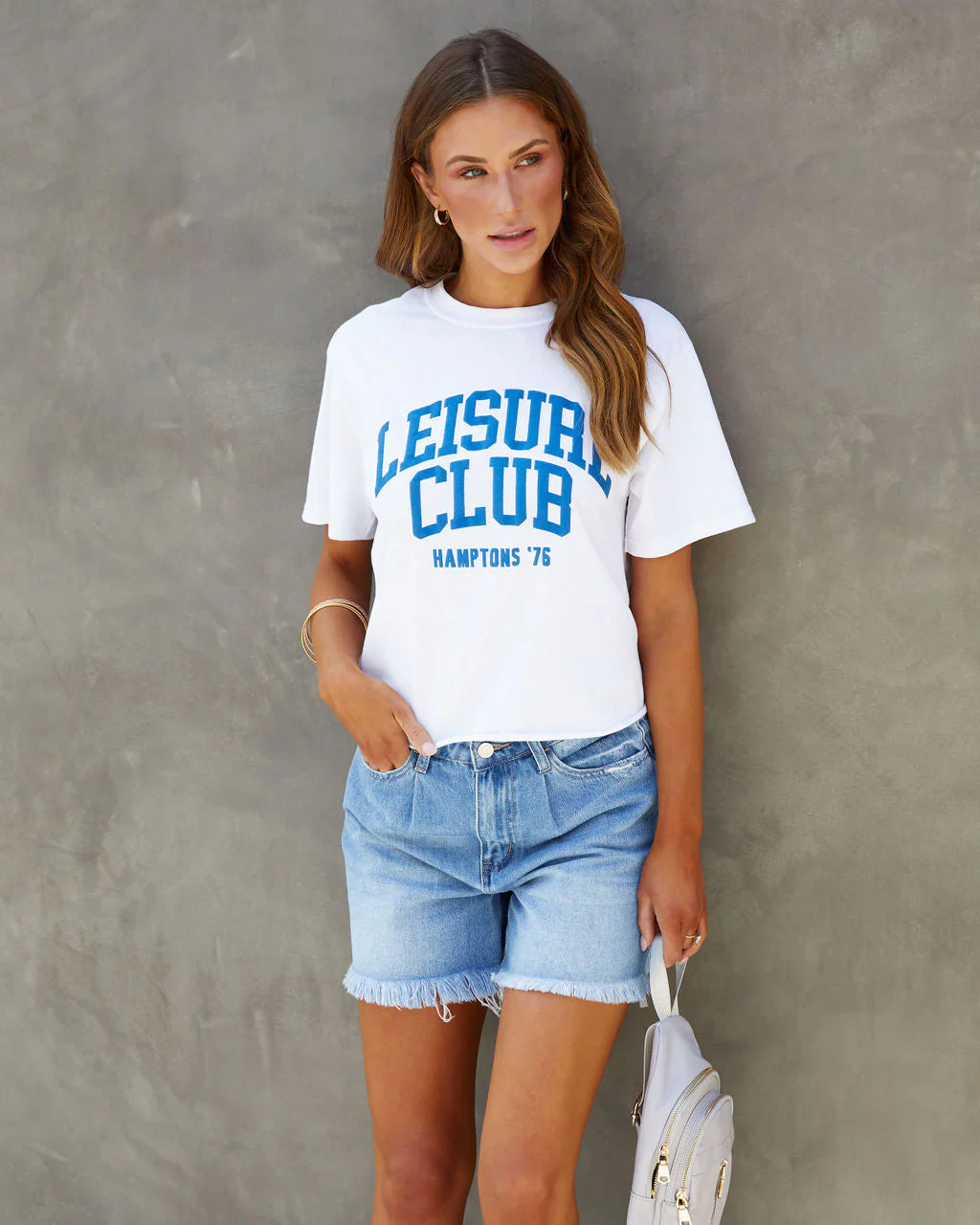 Leisure Club Hamptons Cotton Blend Tee