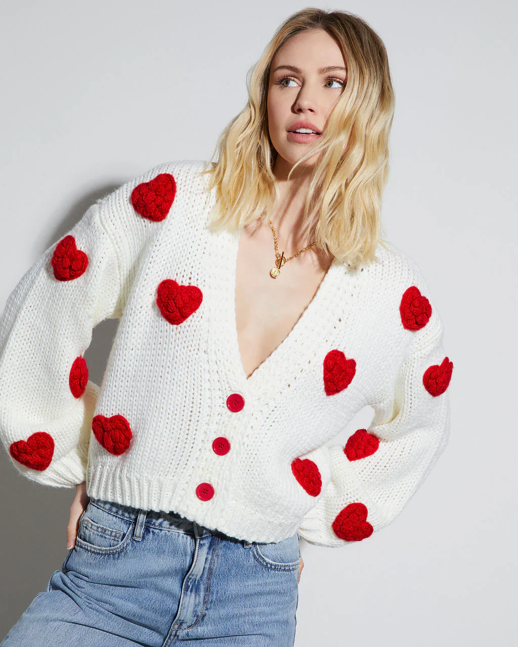 Listen To Your Heart Knit Button Front Cardigan
