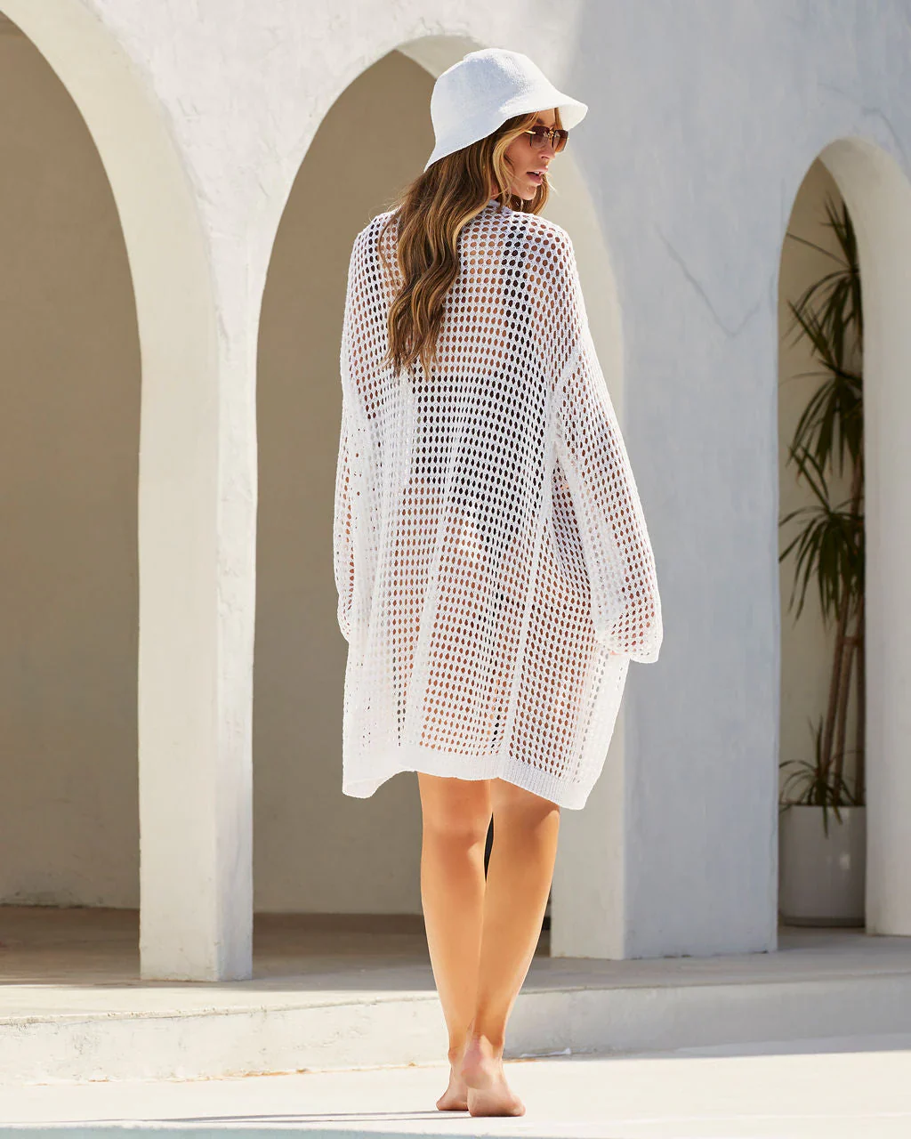 Selvia Crochet Knit Duster