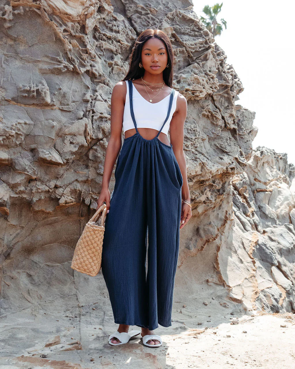 Half Moon Bay Cotton Pocketed Overalls