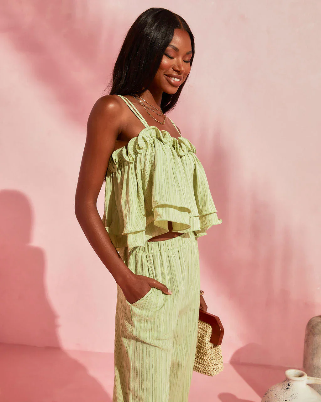 Ariella Ruffle Tiered Top