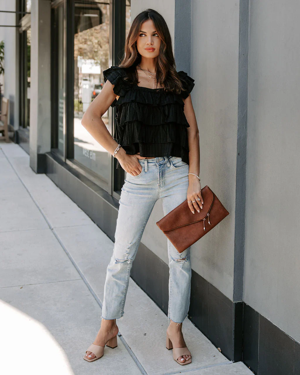 Piedmont Cotton Tiered Top