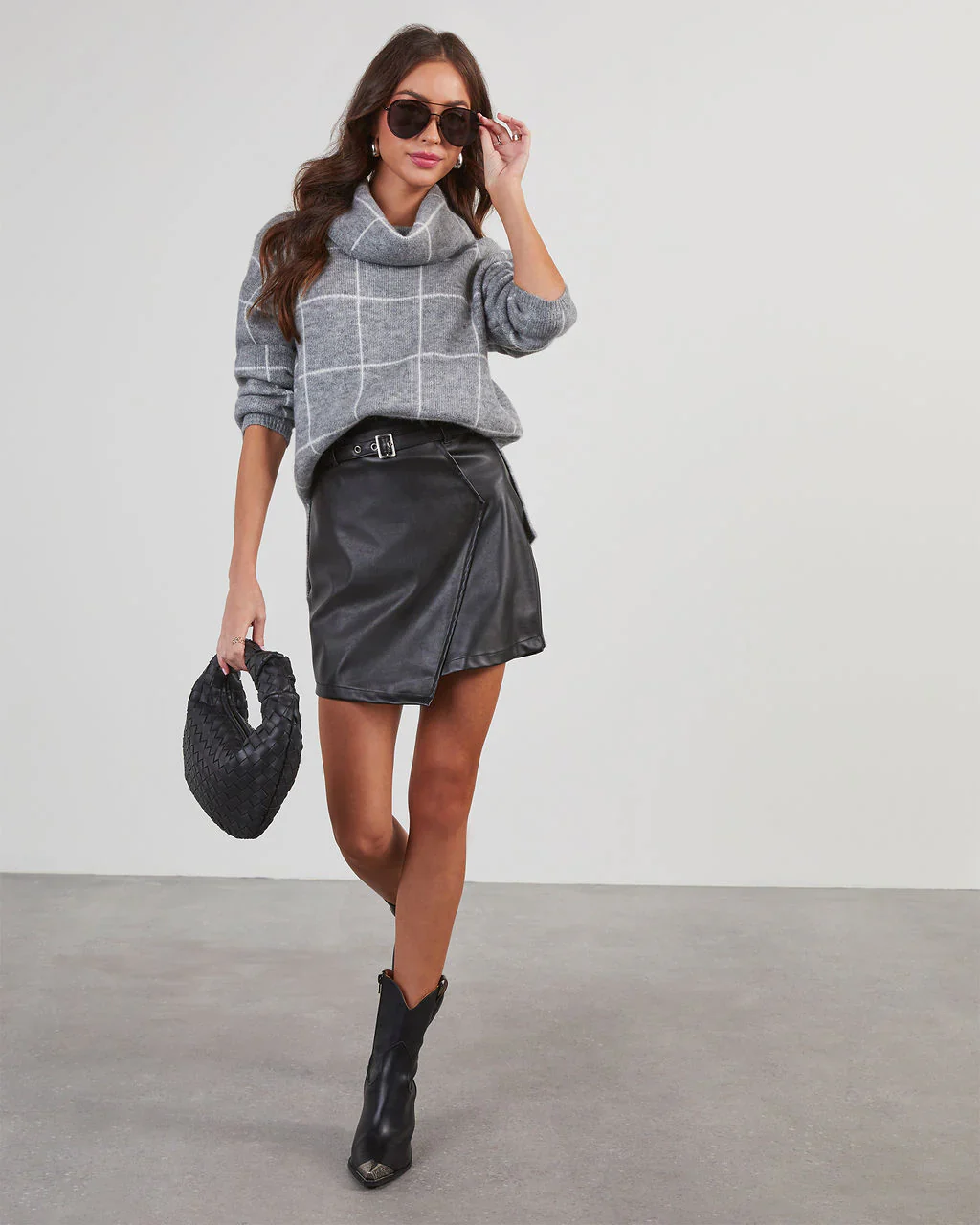 On The Grid Turtleneck Sweater